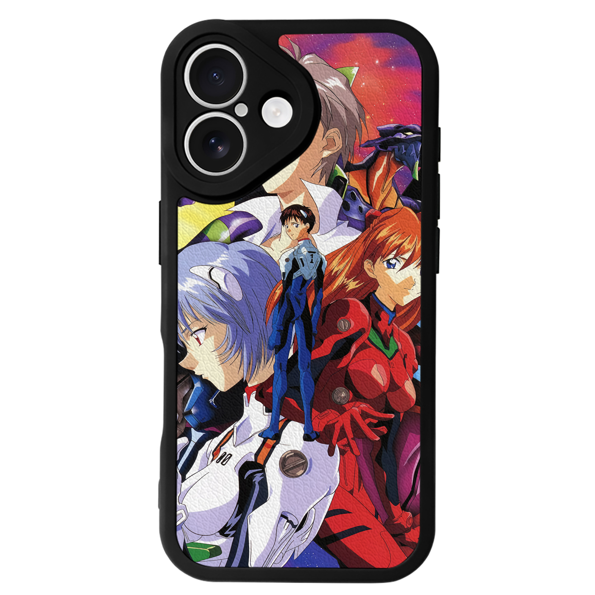 （画像用） EVA 新世紀エヴァンゲリオン 【iPhone 16シリーズ対応】シリコンスマホケース（レザー調） 材質：シリコン